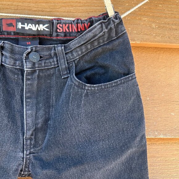 Tony Hawk Boys Black Skinny Jeans Size 14 Cotton Blend - Picture 6 of 13